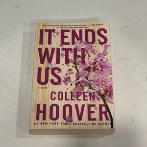 "It Ends With Us" - Pink Floral Paperback Novel